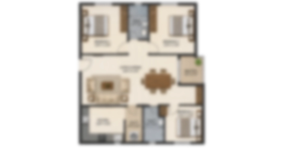 Panache Thane 3 BHK Floor Plan